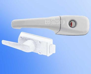 Zadi dørlås CARAVAN højre, uden cylinder/nøgle Fiat hvid