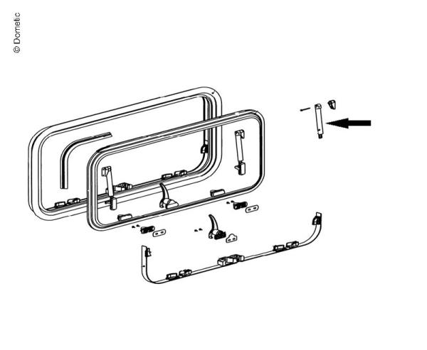 Klick-Klack-vinduesstiver venstre og højre S7 fra 2001 bredde fra 700mm